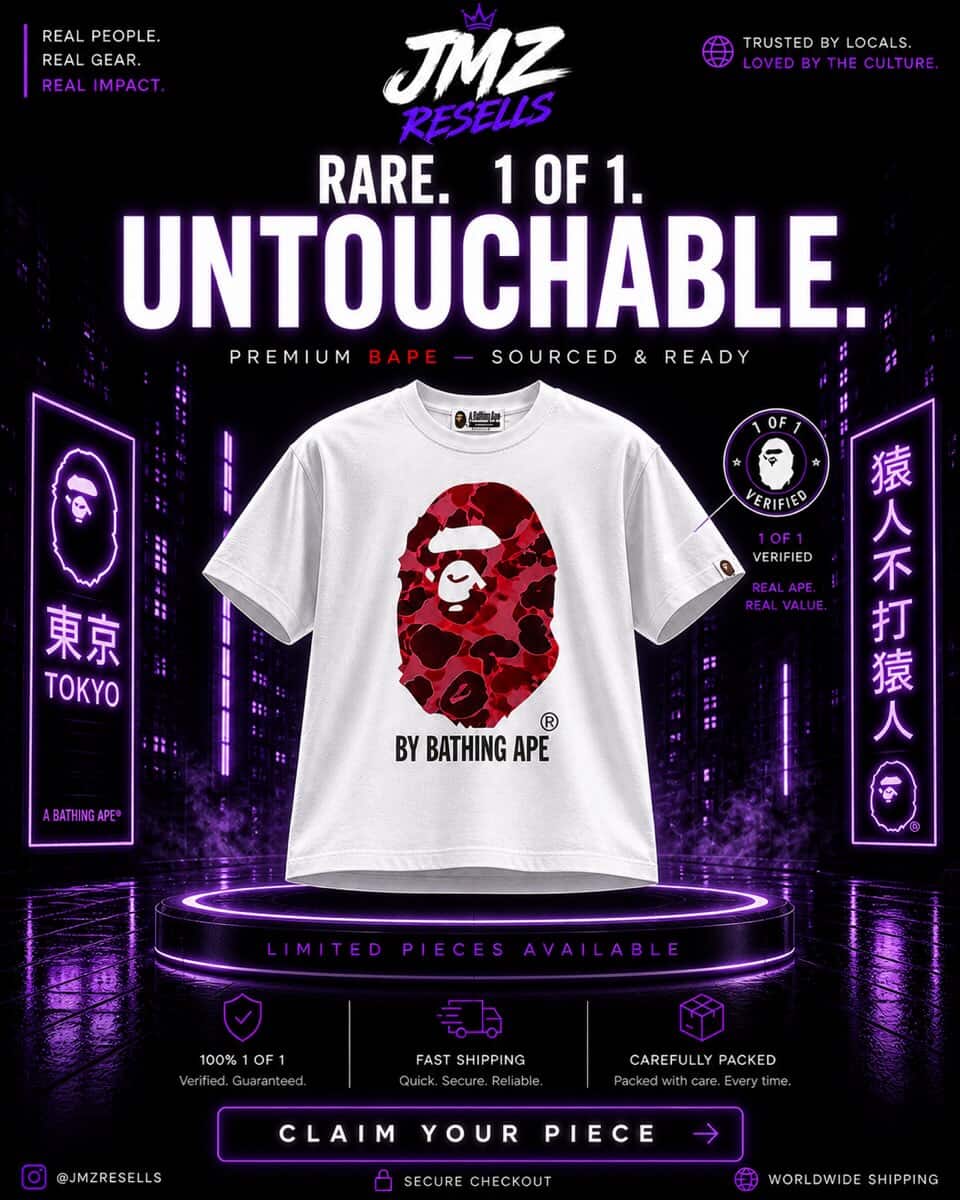 Color Camo Ape Head Tee — White